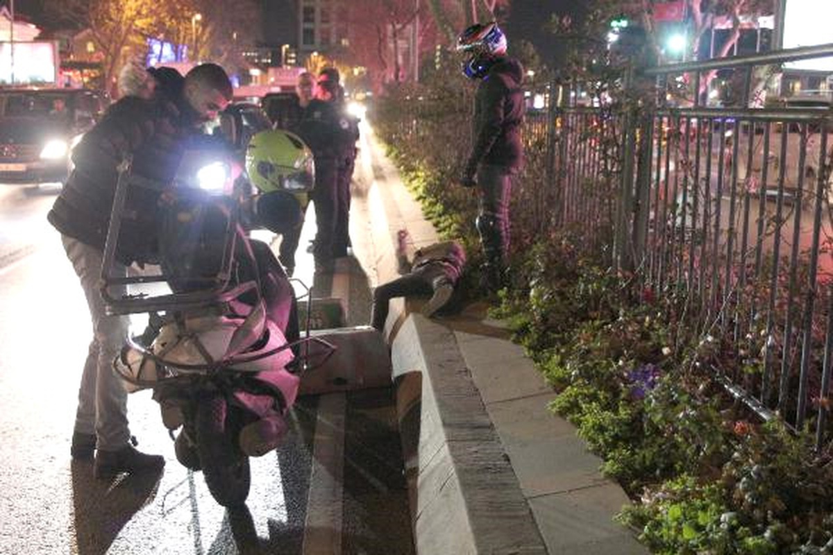 Motosiklete Çarpıp Kaçan Otomobil İçin Mobese Kameraları Devrede