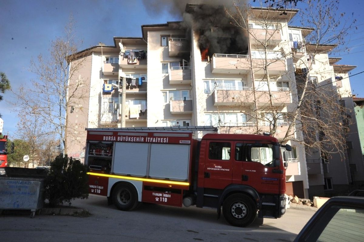 Orhangazi\'de Korkutan Yangın