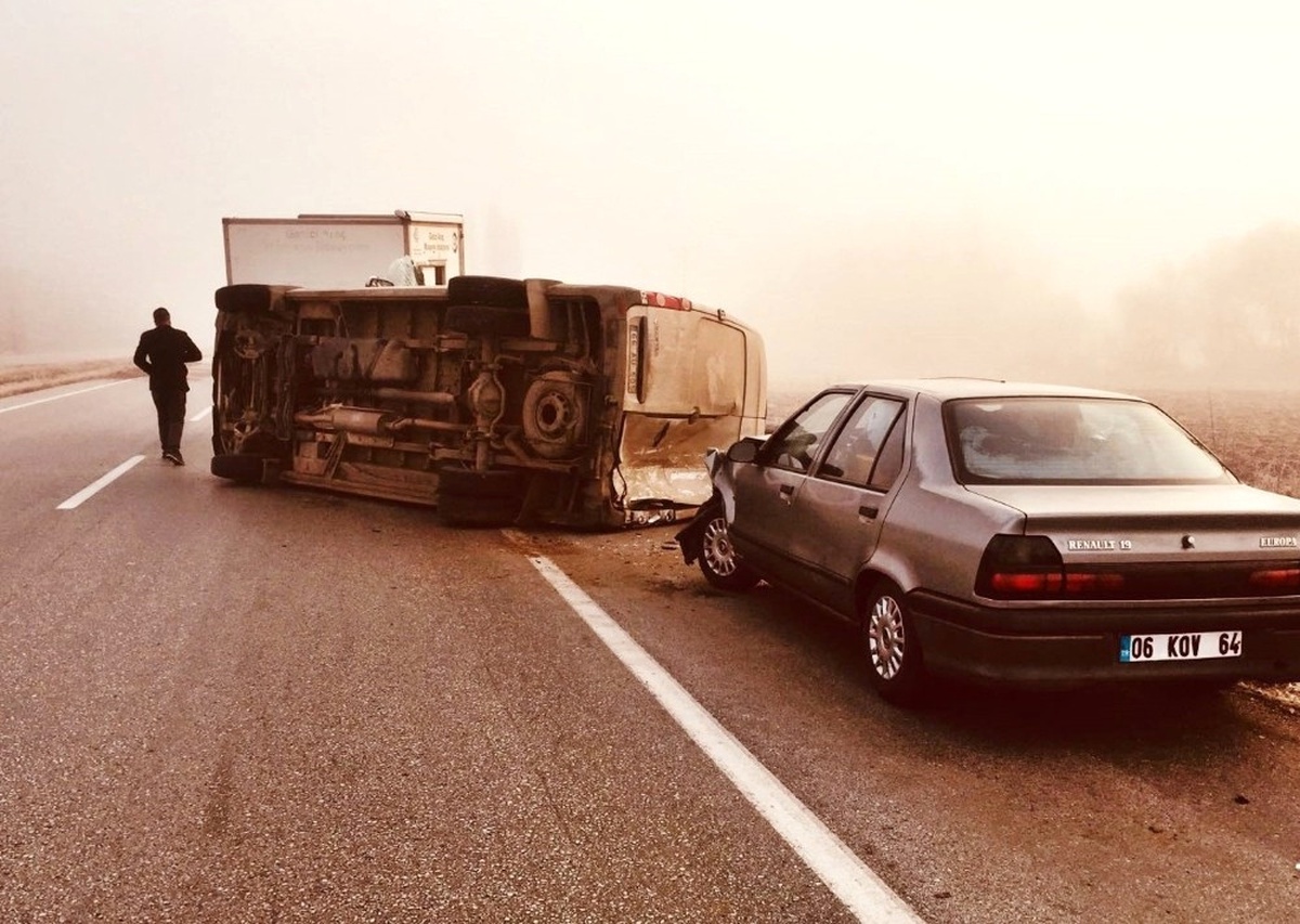 Sungurlu\'da Zincirleme Trafik Kazası