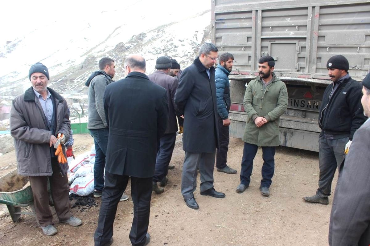 Taşlıçay\'a 5 Bin 500 Ton Kömür Yardımı Yapıldı