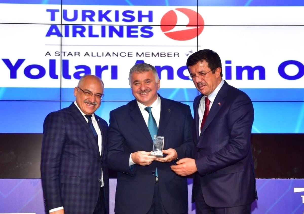 Türkiye\'nin 500 Büyük Hizmet İhracatçısı\'ödül Töreninde THY\'ye Birincilik