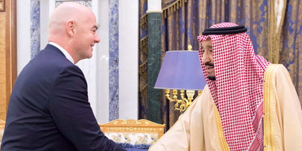 FIFA Başkanı Infantino Suudi Arabistan\'da
