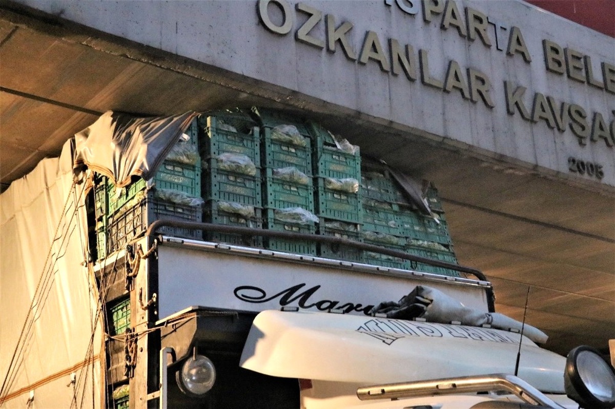 Alt Geçitte Sıkışan Kamyon Trafiği Felç Etti