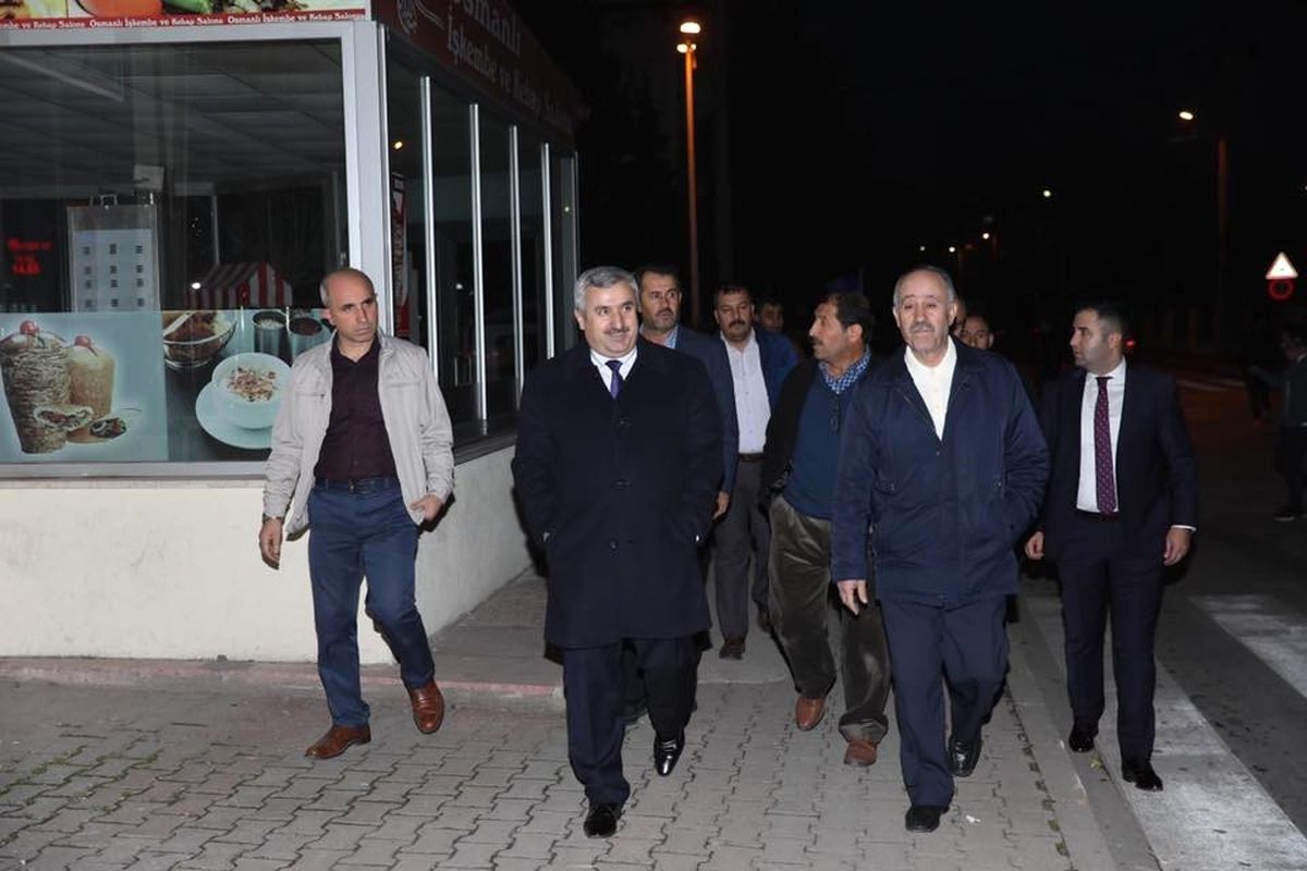 Başkan Baran\'dan Gece Mesaisi