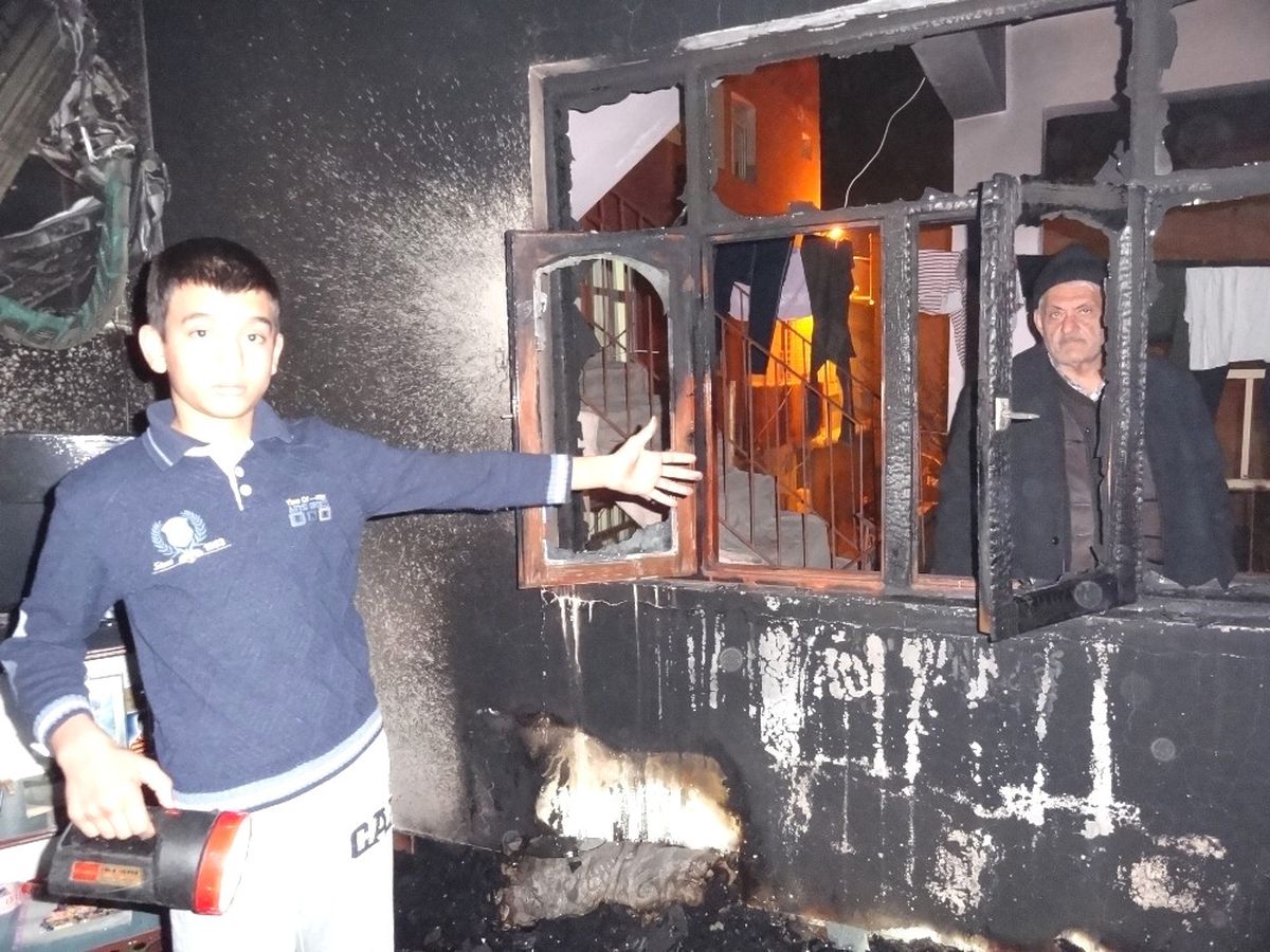 Ceylanpınar\'da Ev Yangını