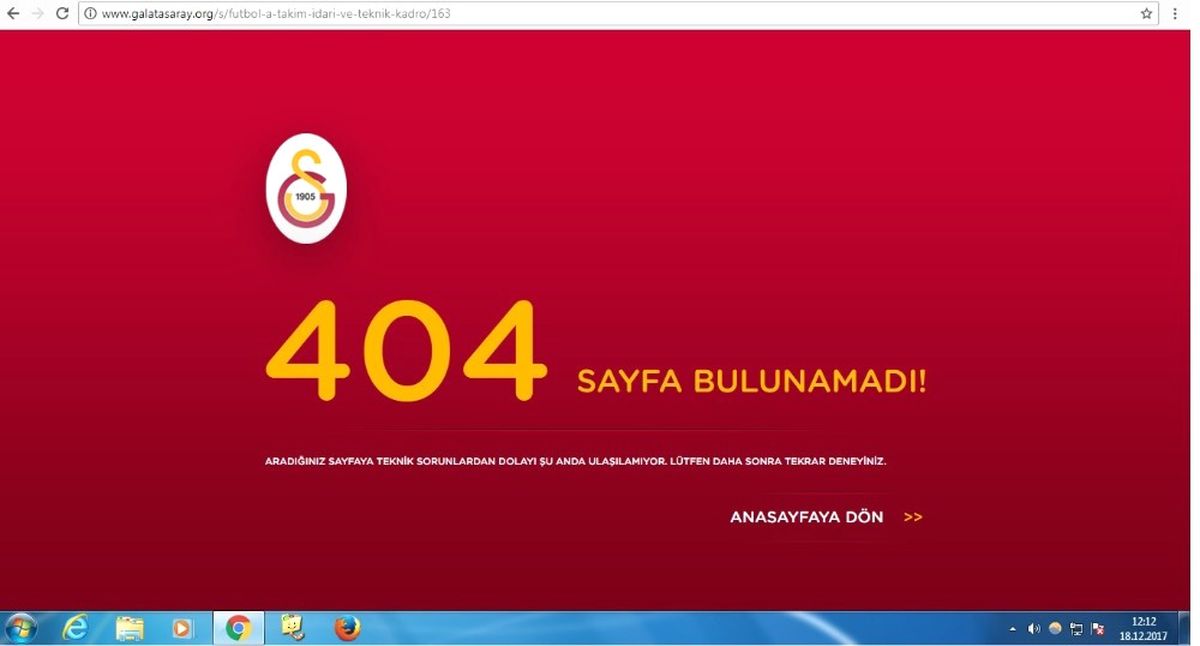 Galatasaray Resmi Sitesinde Tudor Bulunamıyor!