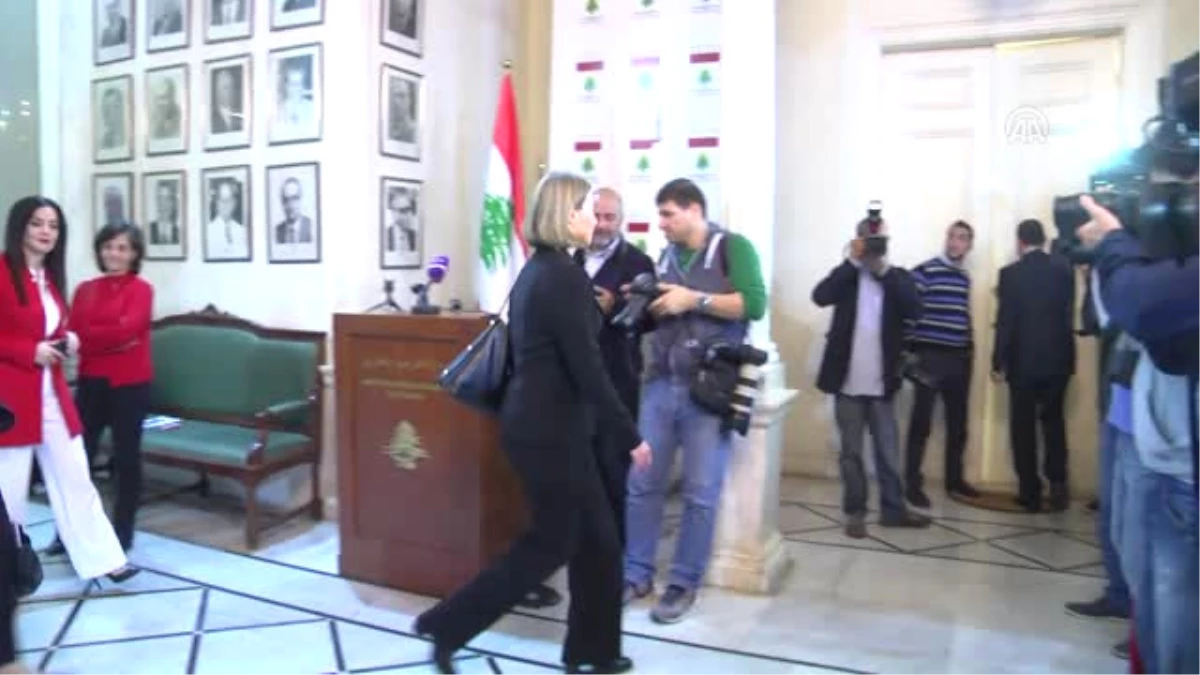 AB Yüksek Temsilcisi Mogherini, Lübnan Dışişleri Bakanı Basil ile Bir Araya Geldi