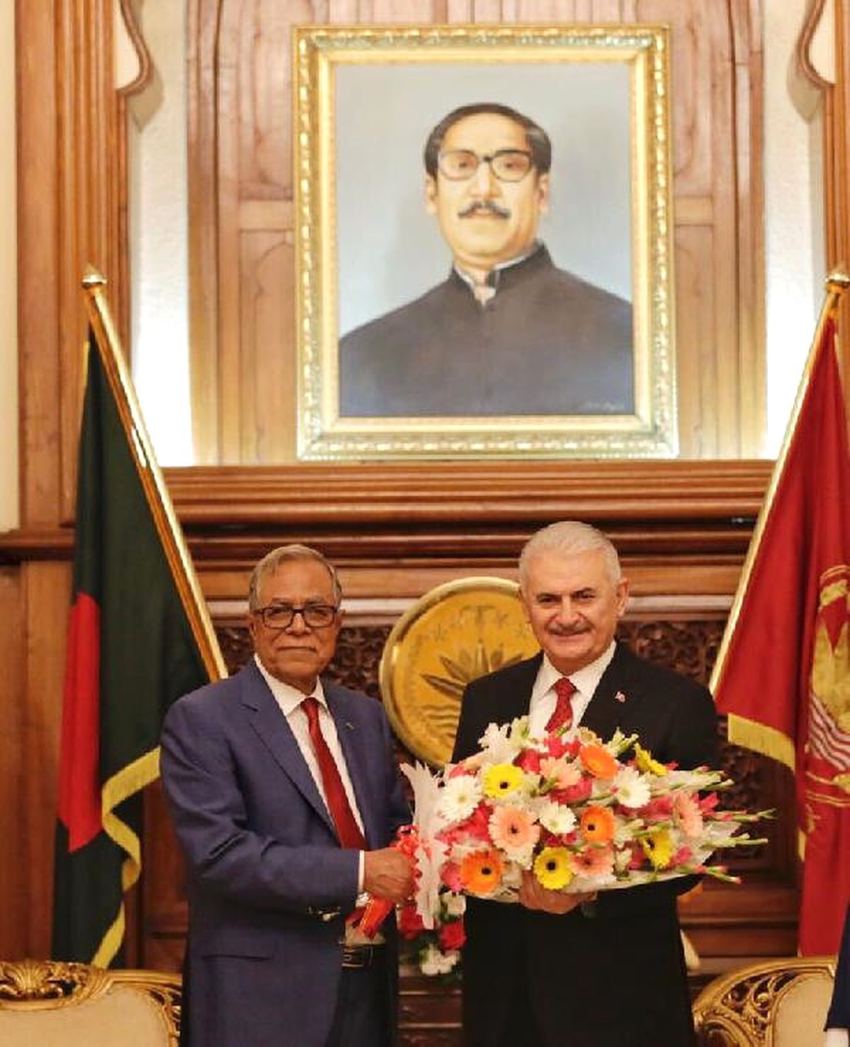 Başbakan Yıldırım, Bangladeş Cumhurbaşkanı Abdul Hamid ile Görüştü