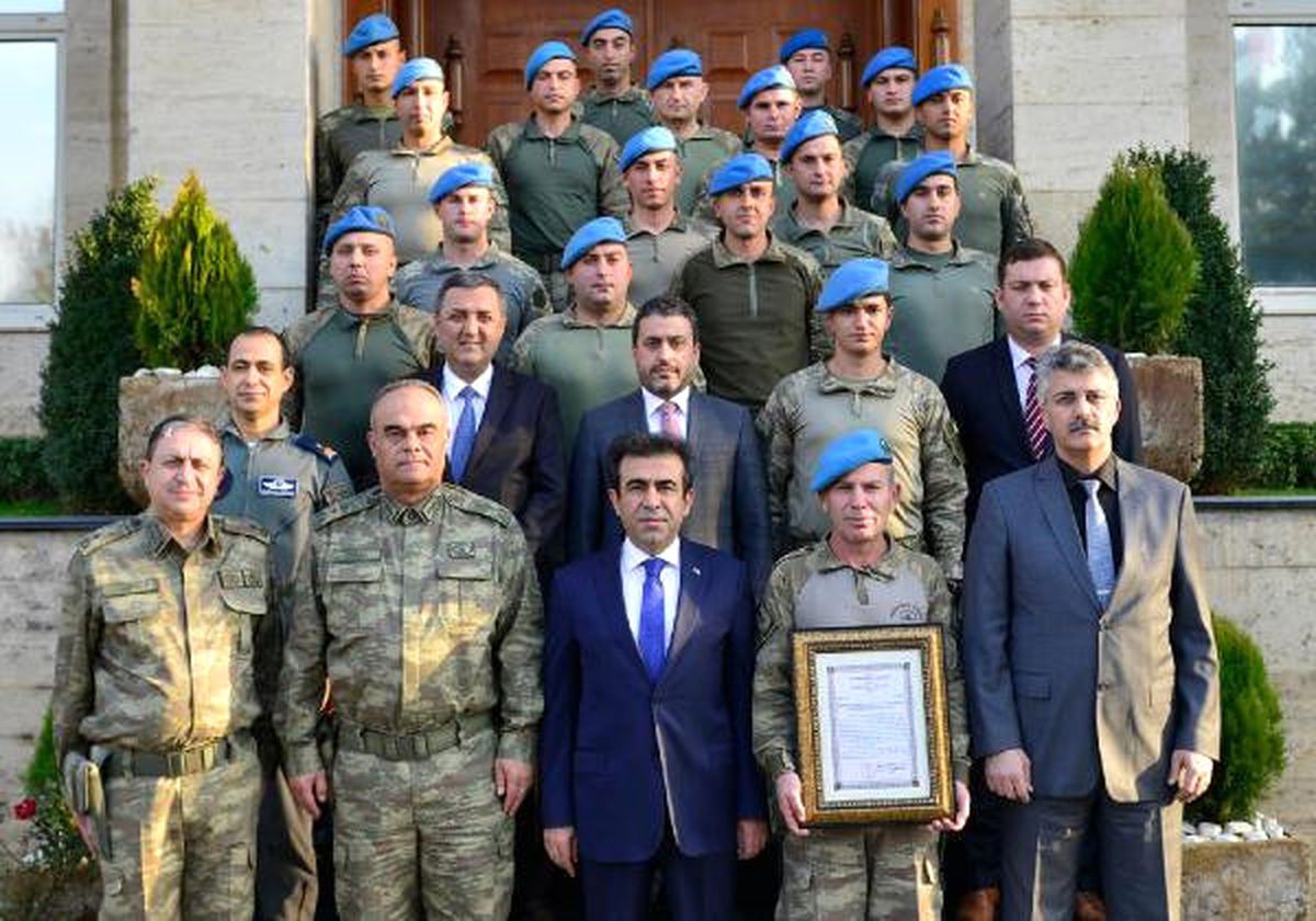 Diyarbakır\'daki Operasyonlara Katılan Komando Birliklerine Validen Teşekkür Belgesi