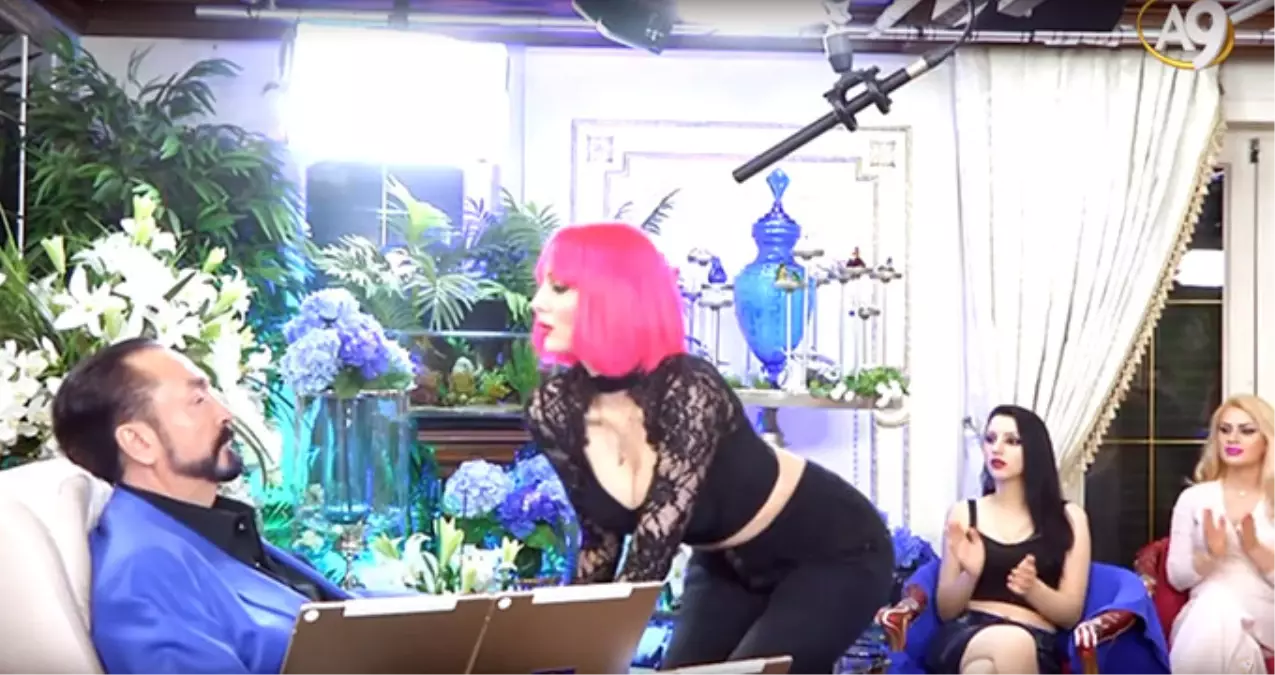 Pembe Saçlı Kedicik, Dansıyla Adnan Oktar\'ı Mest Etti