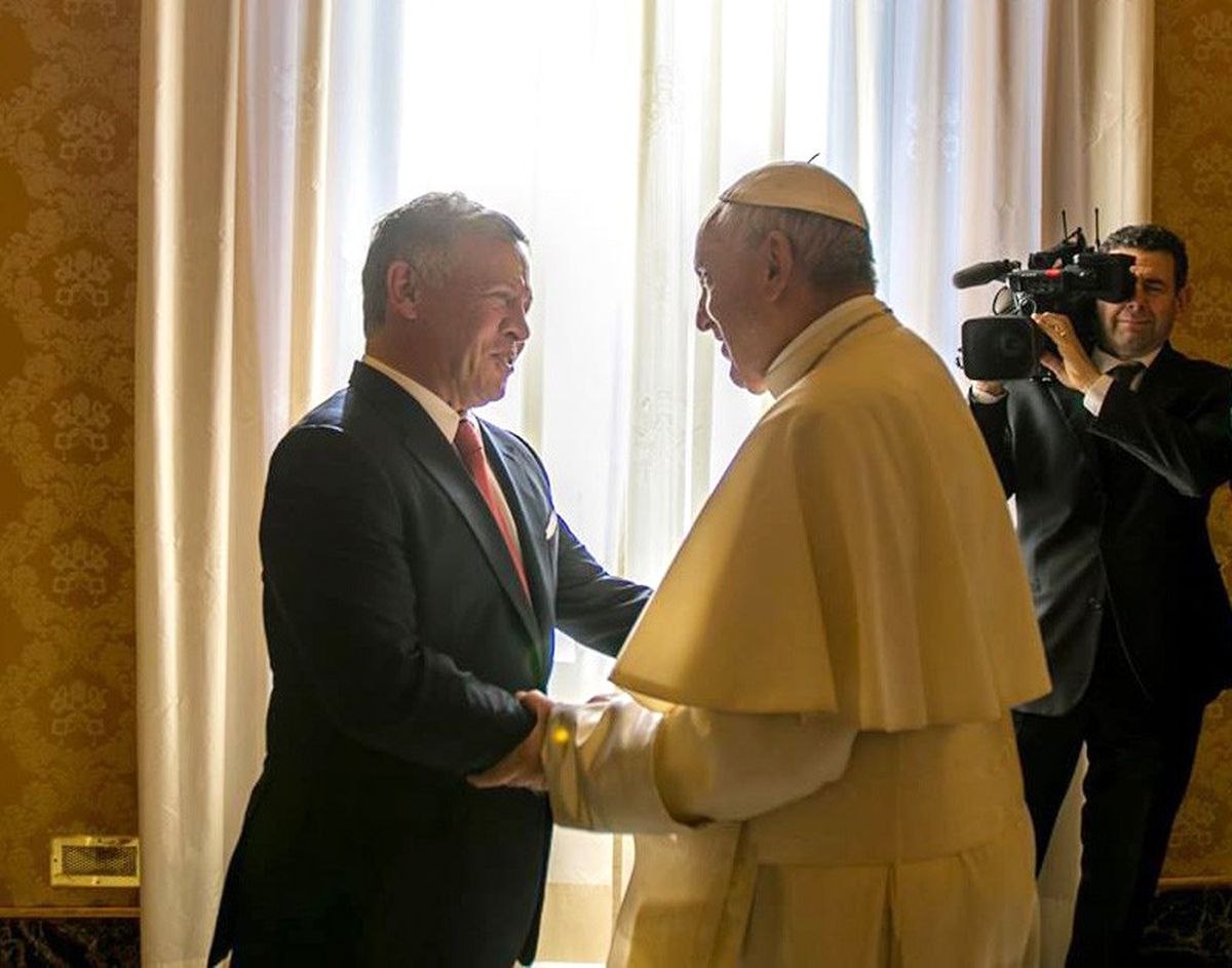 Ürdün Kralı Iı. Abdullah, Papa Francis ile Bir Araya Geldi