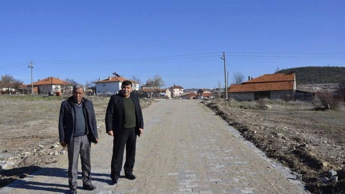 Emet Belediyesi\'nin Parke Taşı Döşeme Çalışmaları