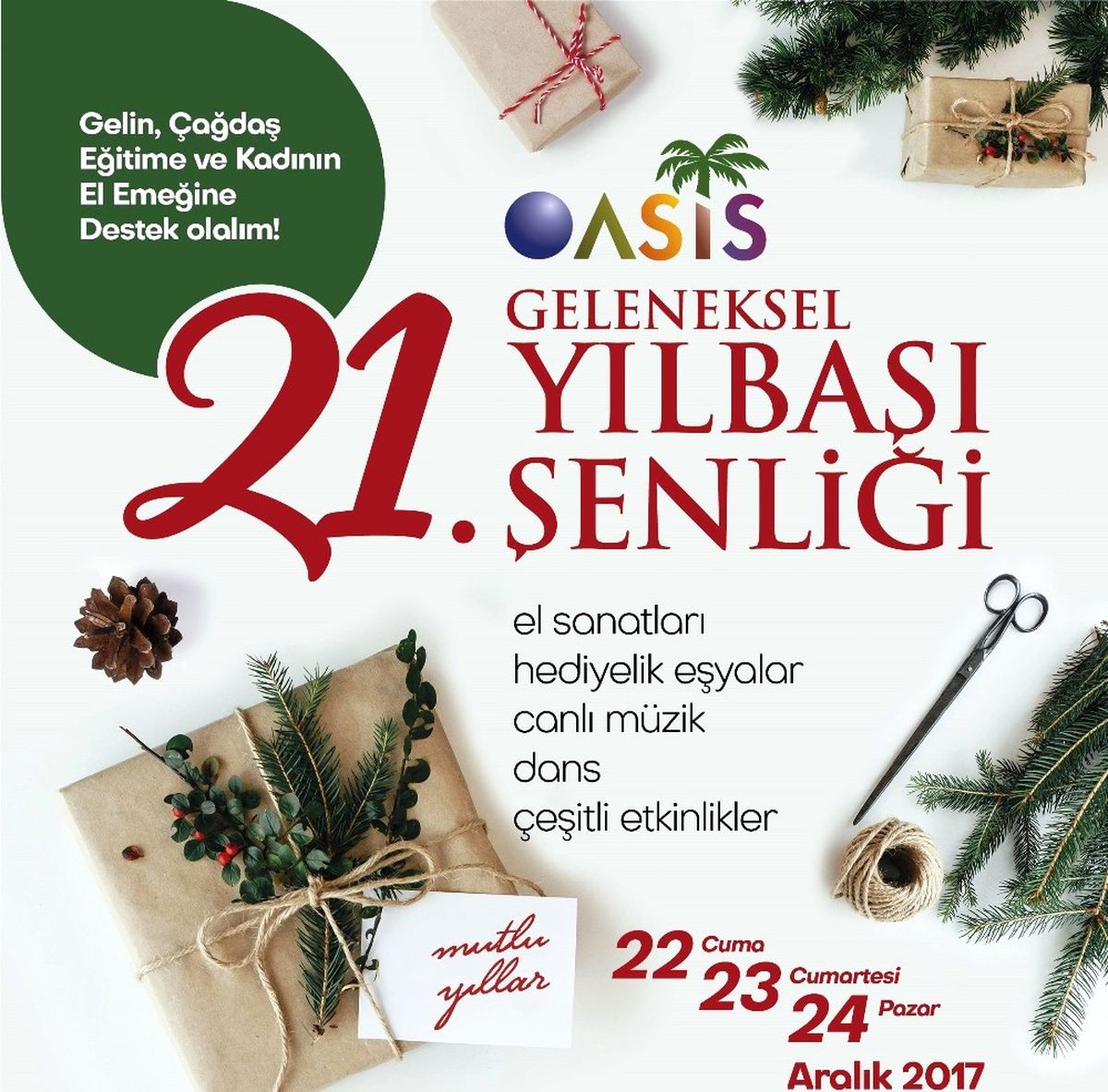 Oasis Geleneksel Yılbaşı Şenliği Başlıyor