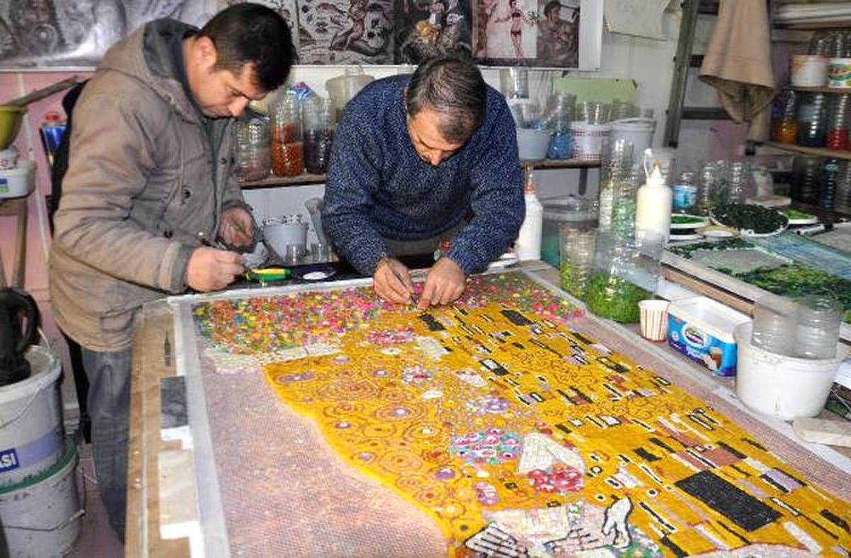 Reyhanlı\'dan ABD\'ye Uzanan Mozaik Çalışması