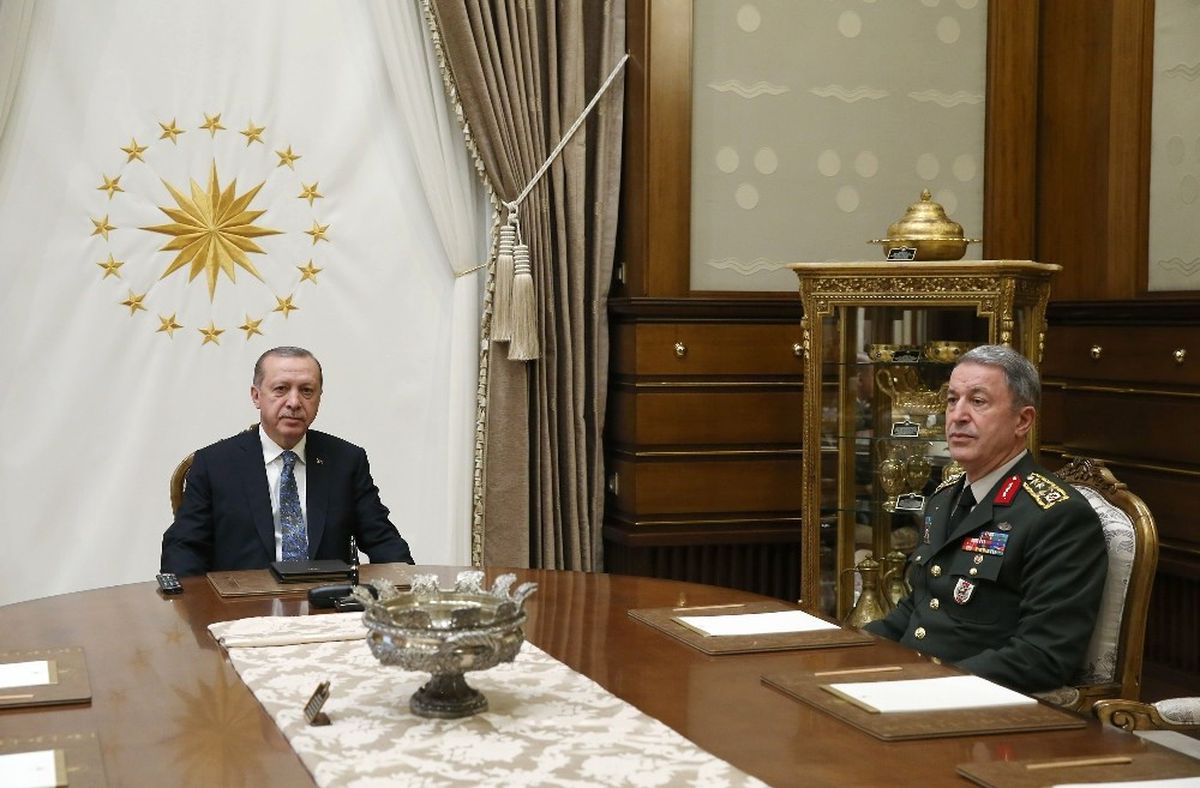 Cumhurbaşkanı Erdoğan, Orgeneral Akar\'ı Kabul Etti
