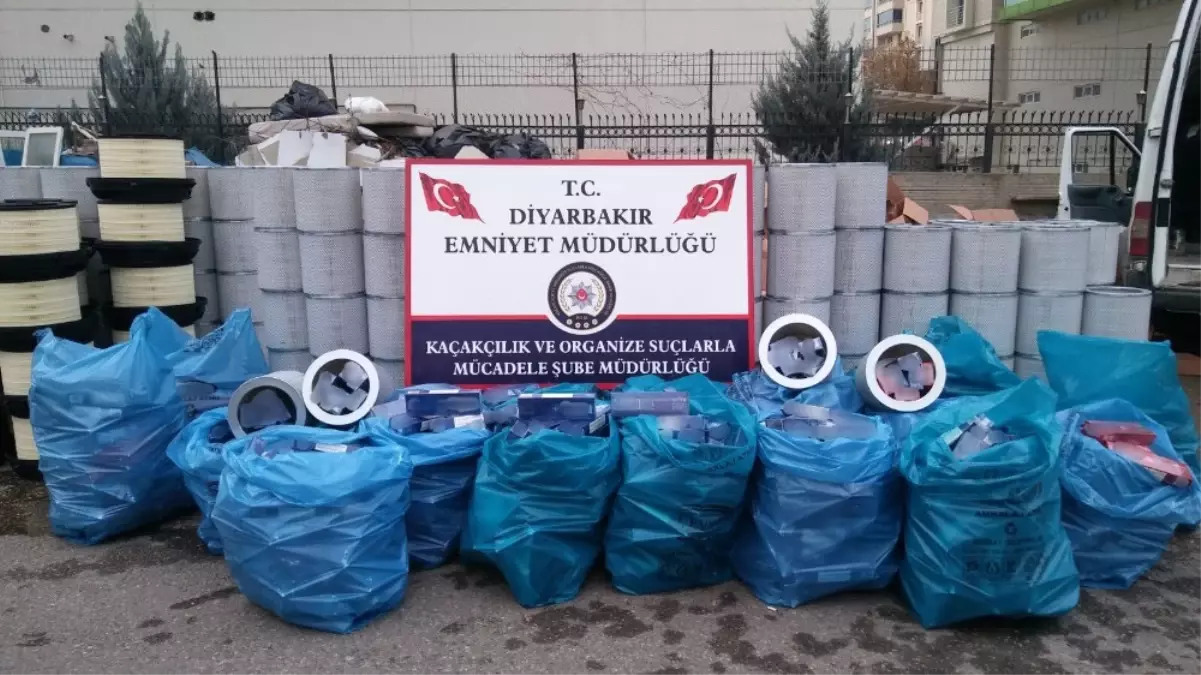 Diyarbakır\'da 91 Bin 990 Paket Kaçak Sigara Ele Geçirildi