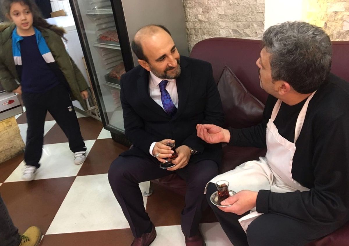 Edebali Esnafla Çay Sohbetinde