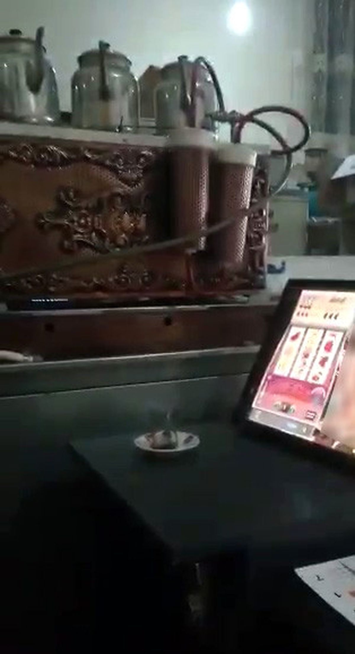 Akıllara Durgunluk Veren Kıraathanedeki Kumar Sistemi Kamerada