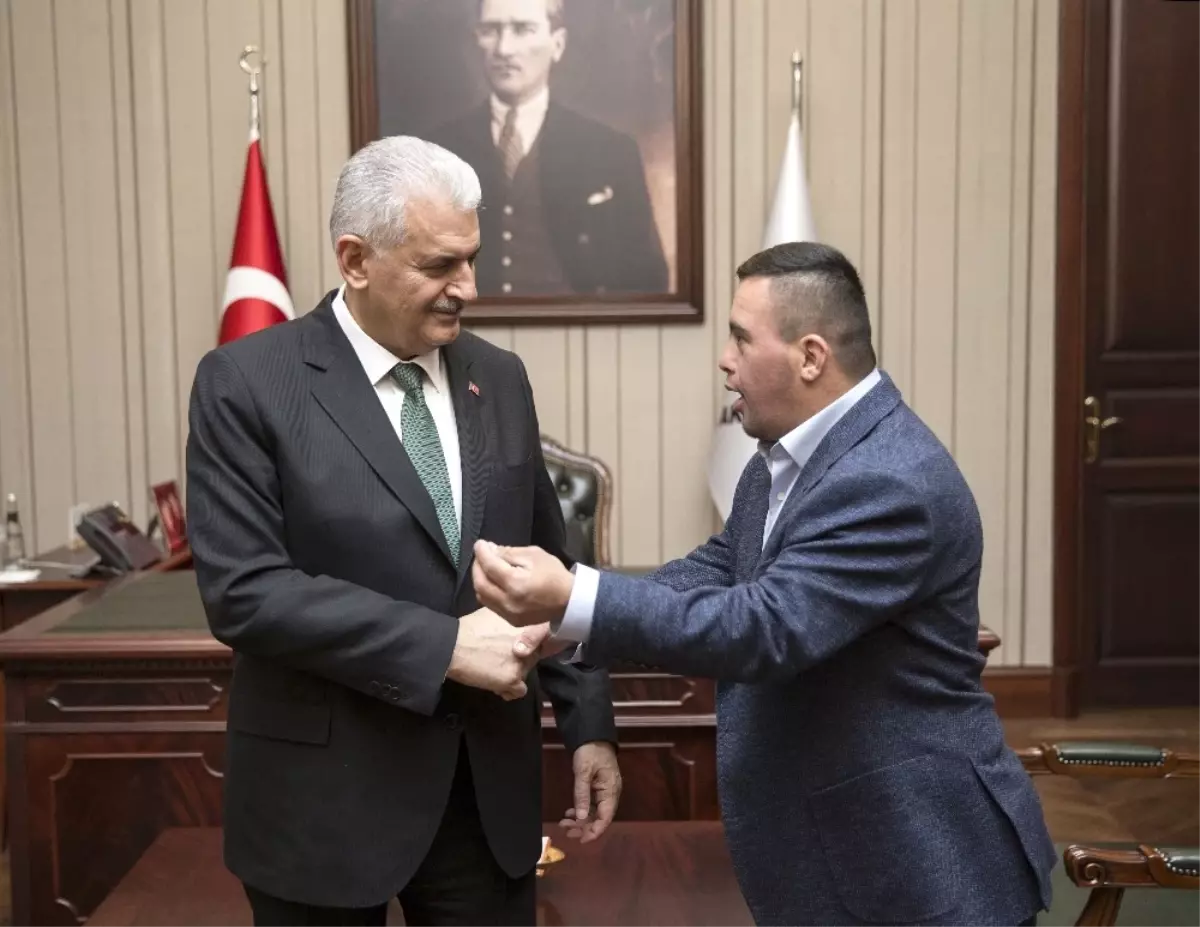 Başbakan Yıldırım, Down Sendromlu Filistinli Genci Kabul Etti