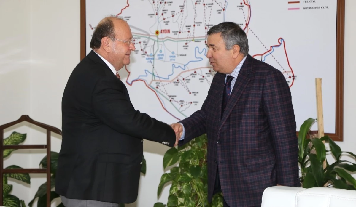 Başkan Özakcan Meslektaşlarını Ağırladı