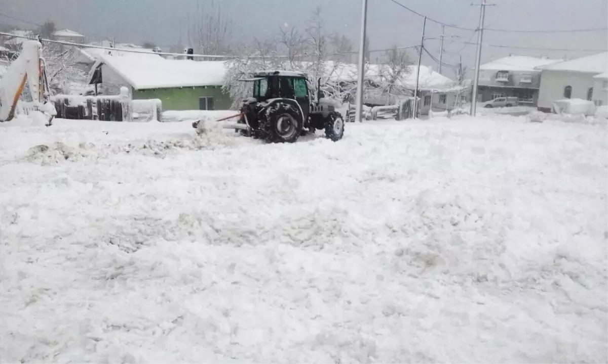 Kar Yağışı Yenice\'de Etkili Oldu