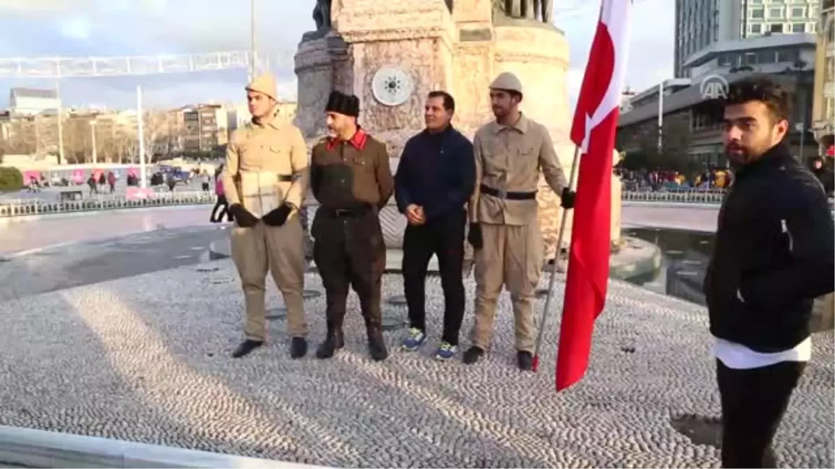 Sarıkamış Şehitleri İçin Taksim\'de 2 Saat Nöbet - İstanbul