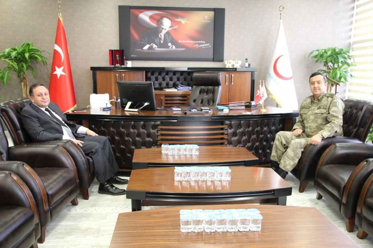 Tuğgeneral Özfidan\'dan Sağlık Müdürü Uzm. Dr. Akdoğan\'a Ziyaret