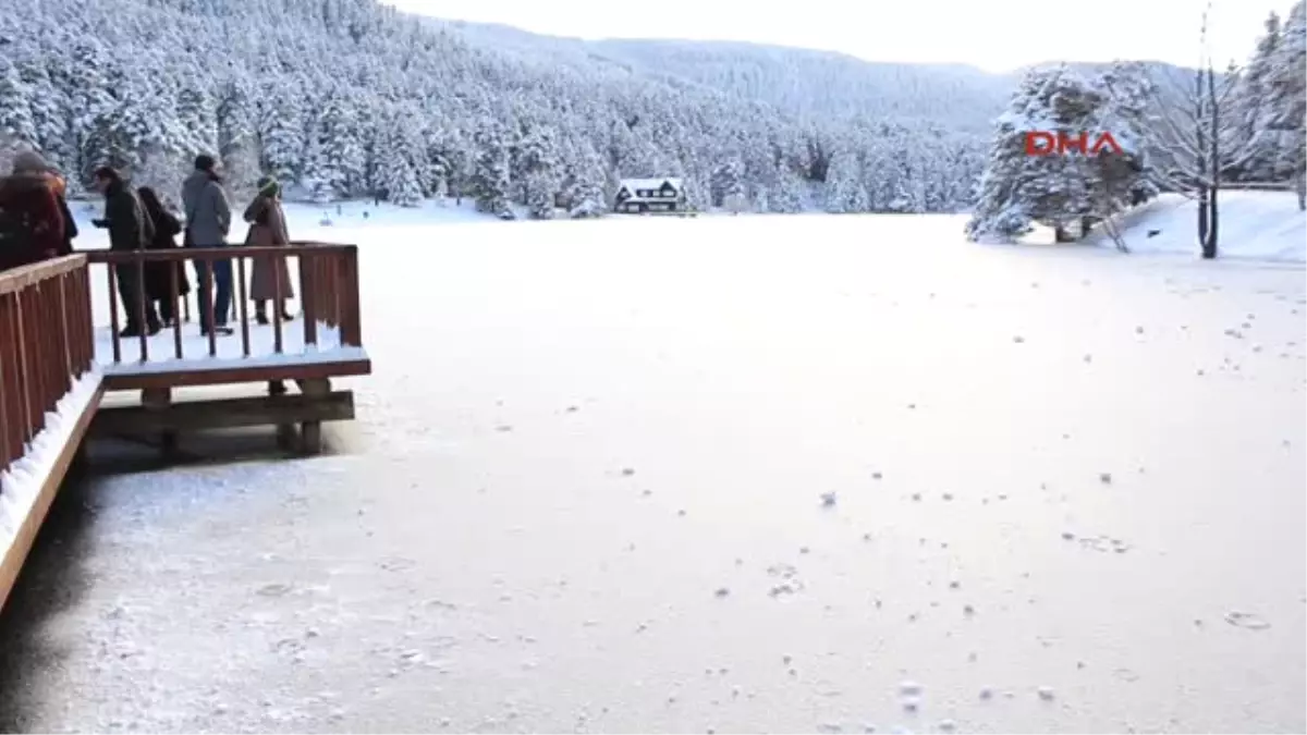 Bolu Doğa Harikası Gölcük Buz Tuttu