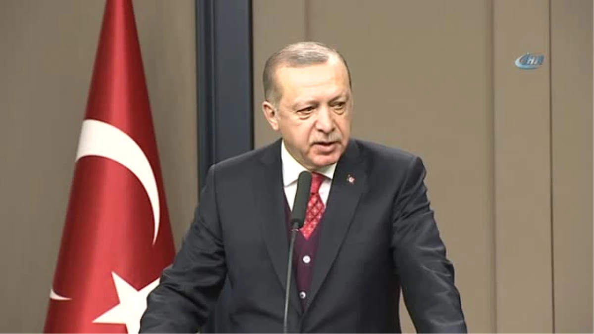 Cumhurbaşkanı Erdoğan, Esenboğa Havalimanı\'nda Açıklamalarda Bulundu