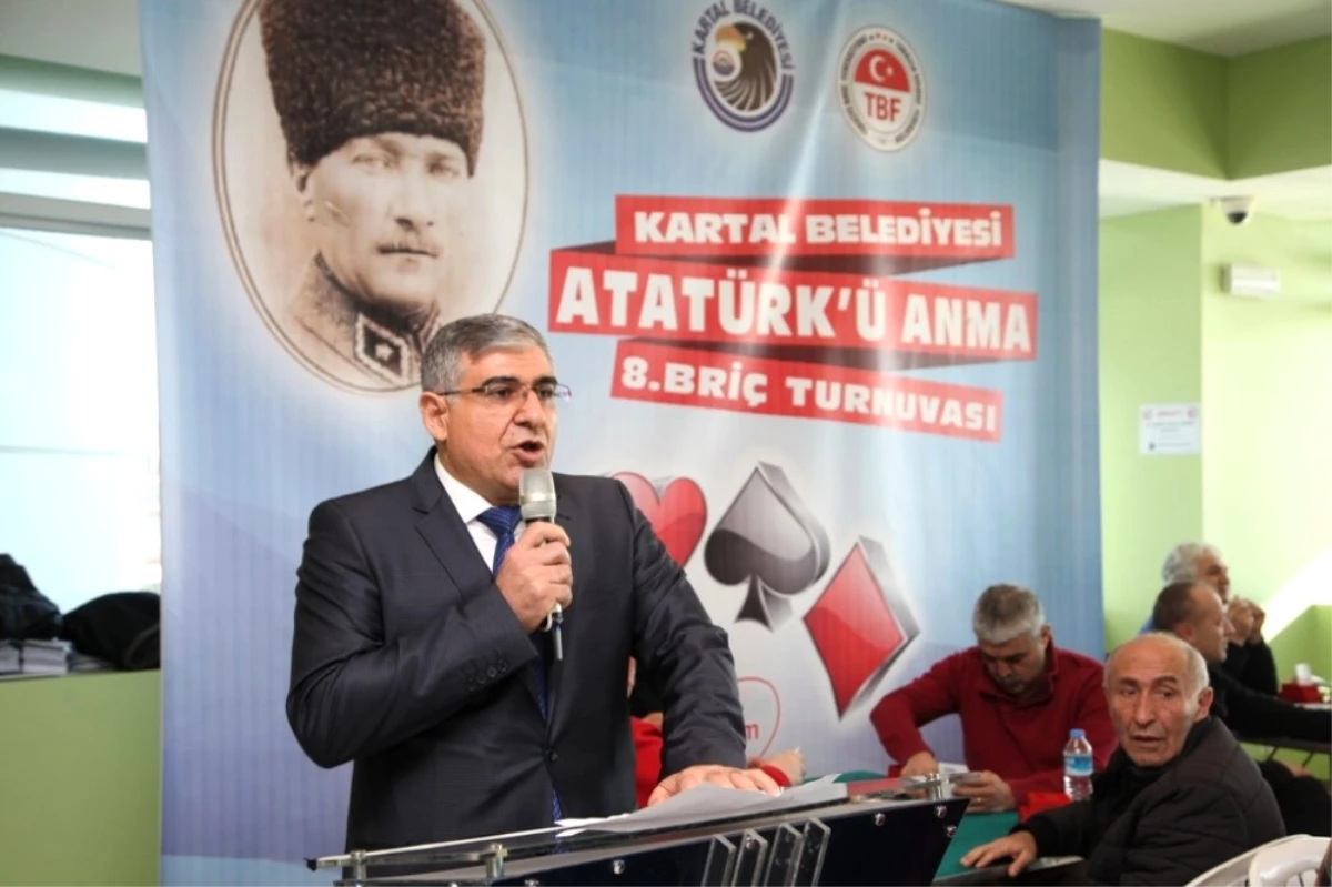 8. Atatürk\'ü Anma Briç Turnuvası Kartal\'da Gerçekleştirildi