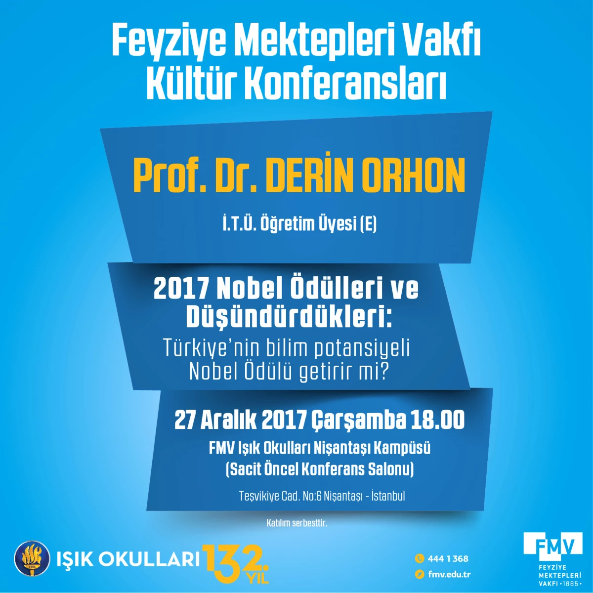 Fmv Kültür Konferansları\'nın Aralık Ayı Konuğu Prof.Dr. Derin Orhon