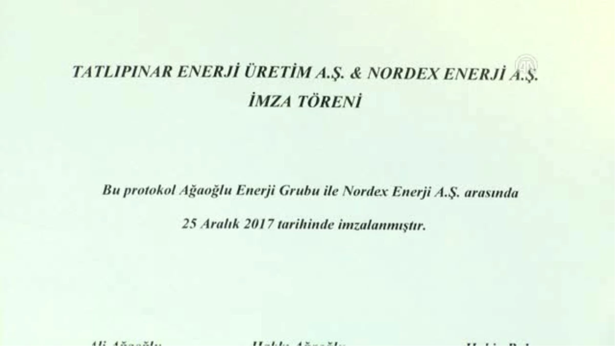 Ağaoğlu\'ndan 1 Milyar Liralık Yenilenebilir Enerji Yatırımı (1)