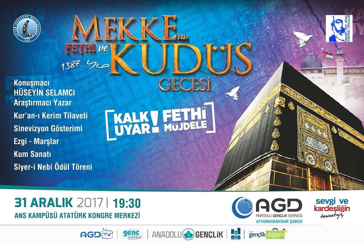 Agd, Afyonkarahisar\'da "Fetih Gecesi"Ni Kutlayacak