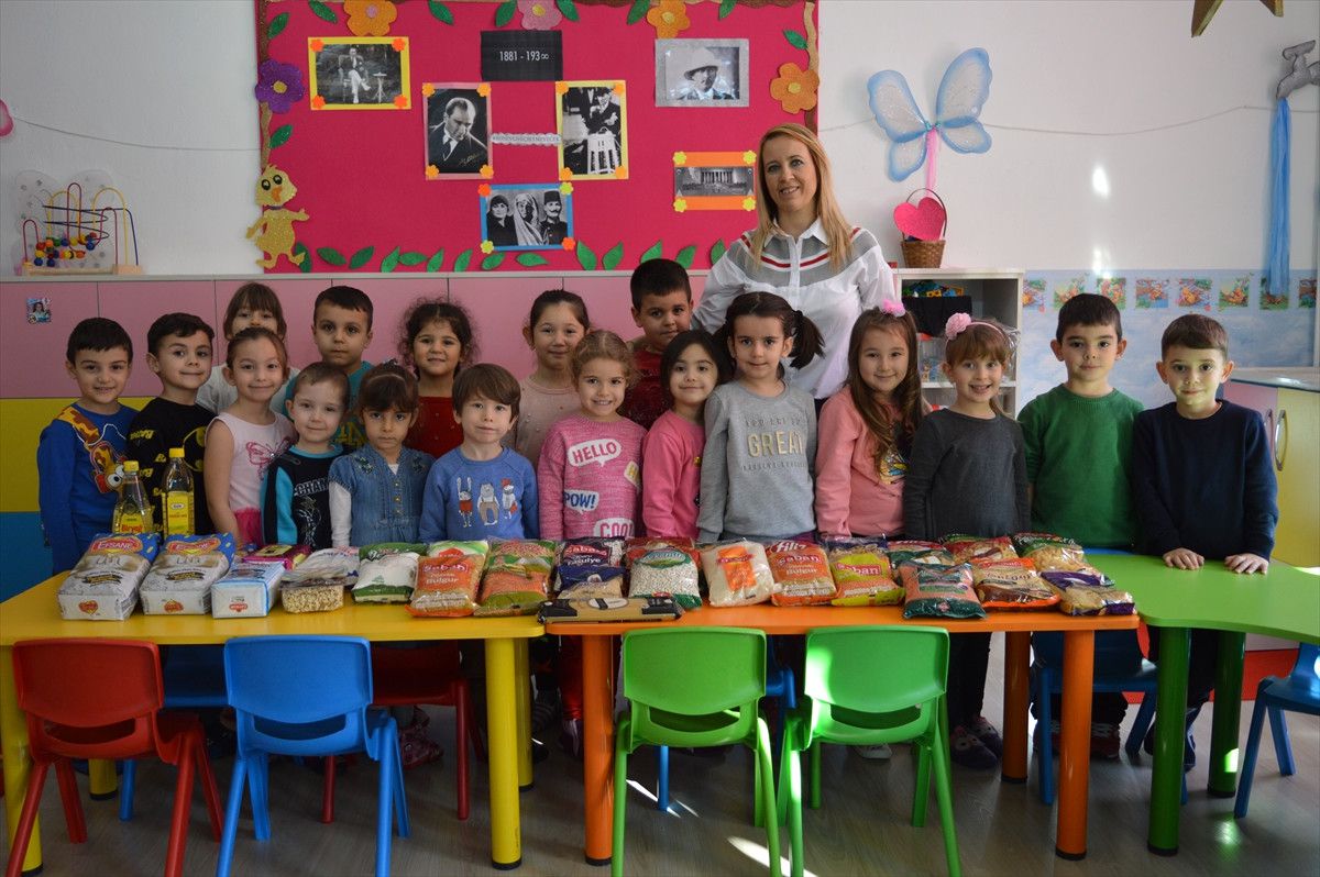 Anasınıfı Öğrencilerinden İhtiyaç Sahibi Ailelere Yardım
