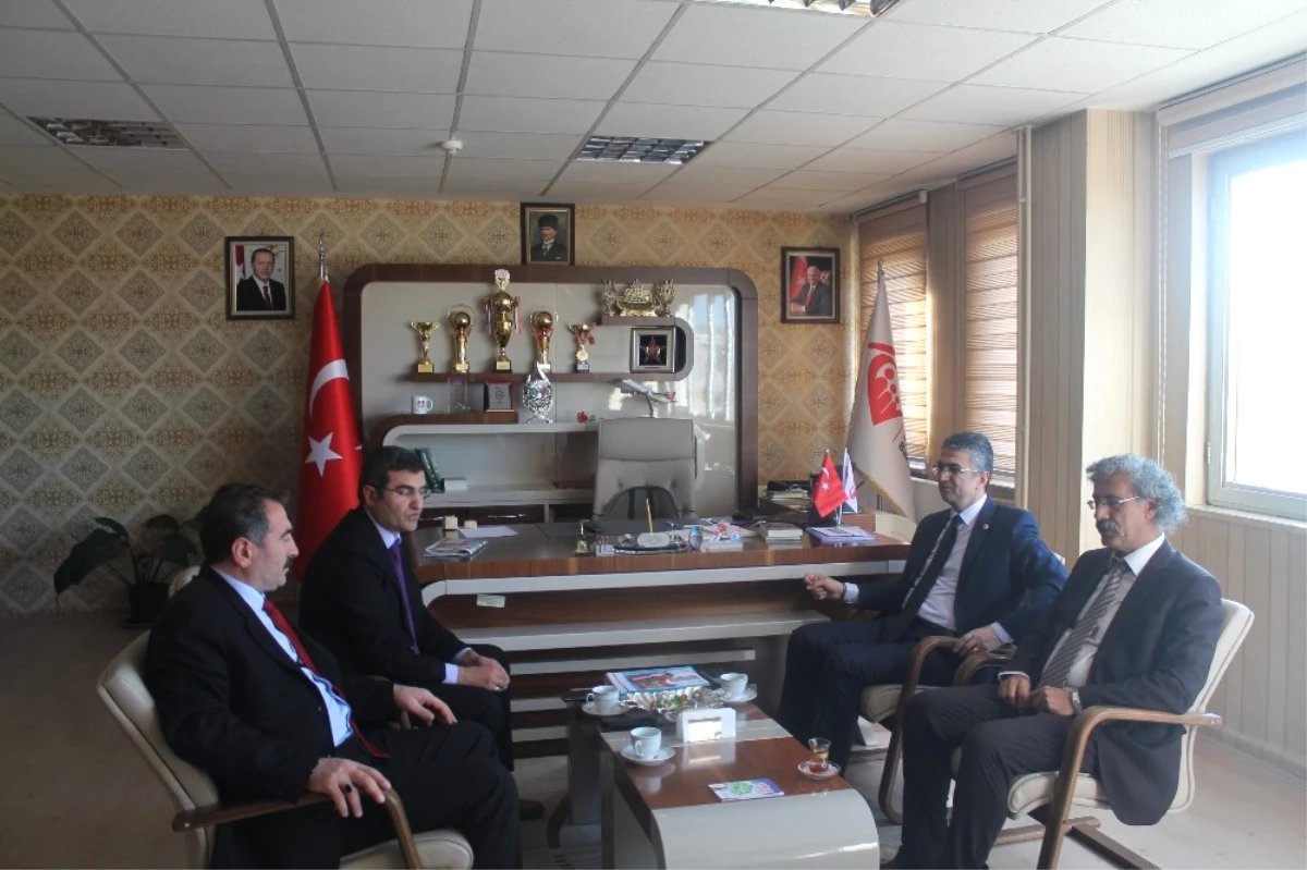 MHP Erzurum Milletvekili Kamil Aydın, Asp İl Müdürlüğünü Ziyaret Etti