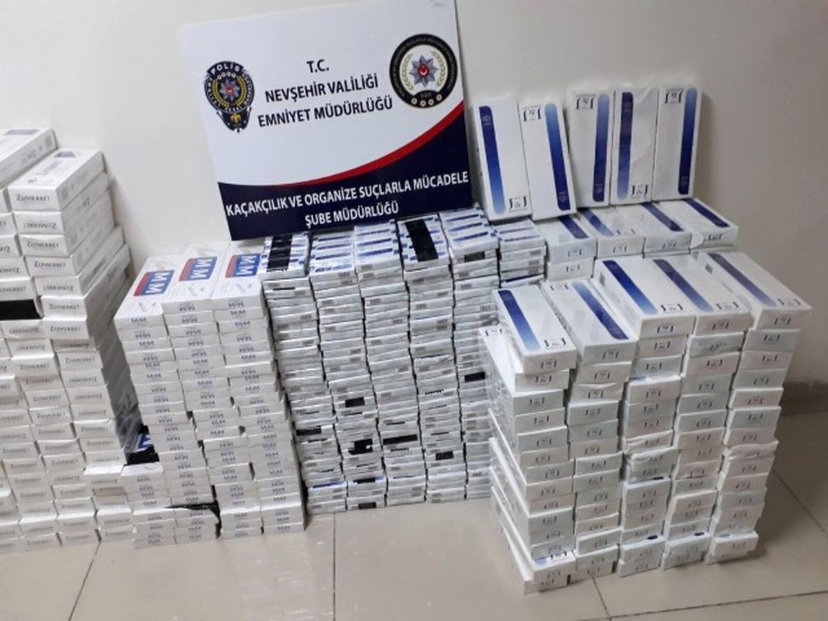 Nevşehir\'de 5 Bin 515 Paket Kaçak Sigara Ele Geçirildi