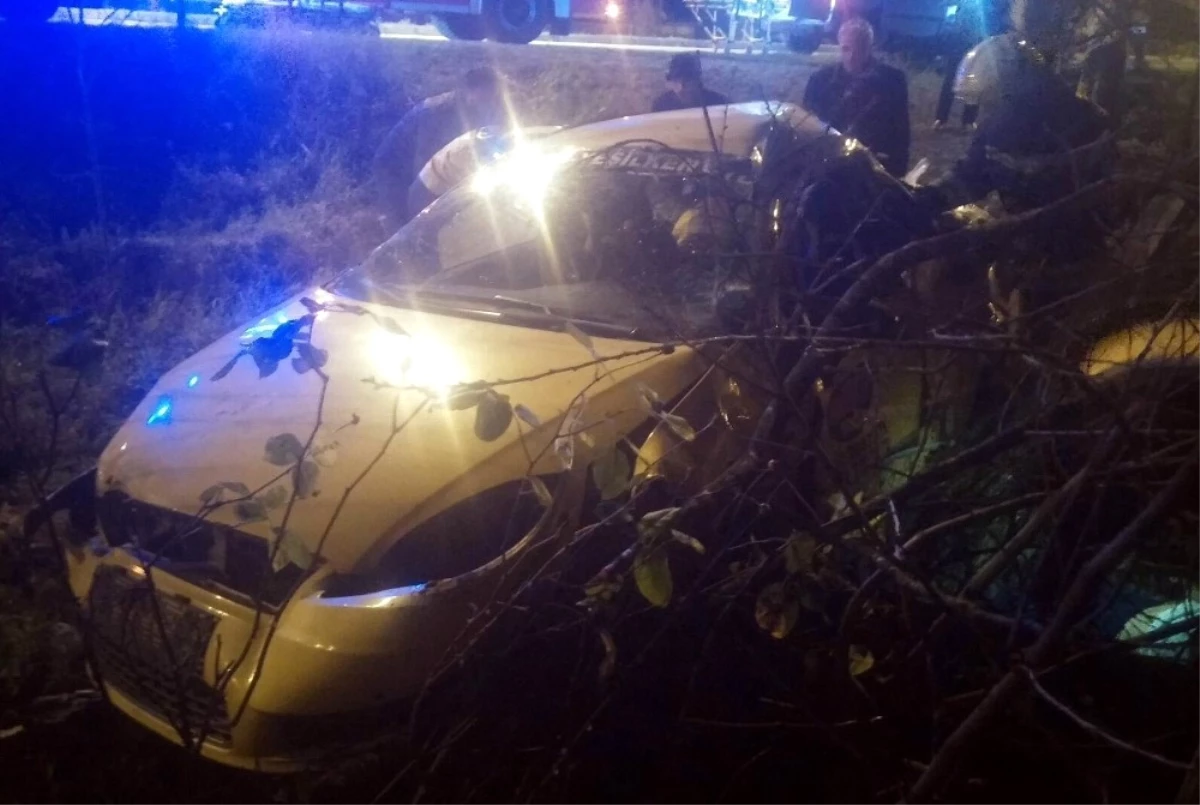 Samsun\'da Taksi Takla Attı: 1 Ölü, 2 Yaralı