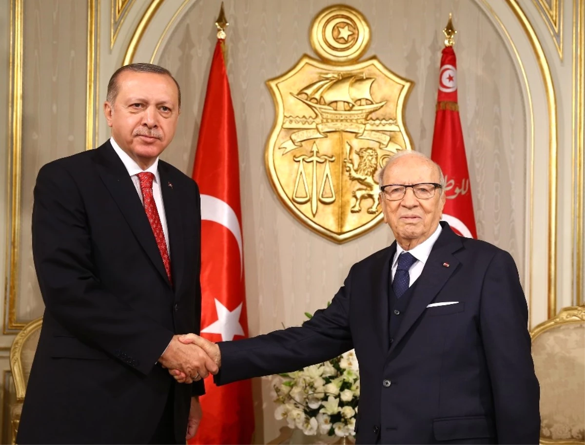 Cumhurbaşkanı Erdoğan, Tunuslu Mevkidaşı ile Görüştü