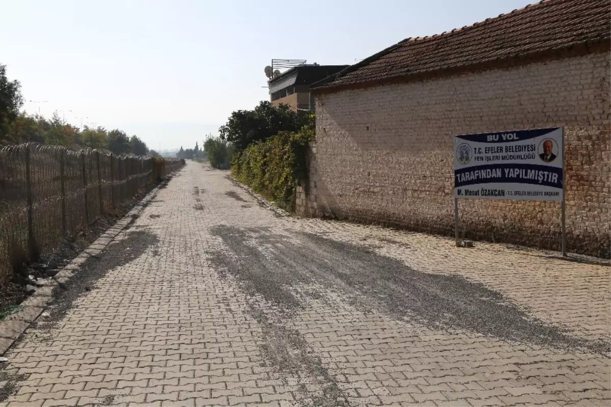 Işıklı ve Kadıköy Mahalleleri Bağlantı Yoluna Parke Taşı Döşendi