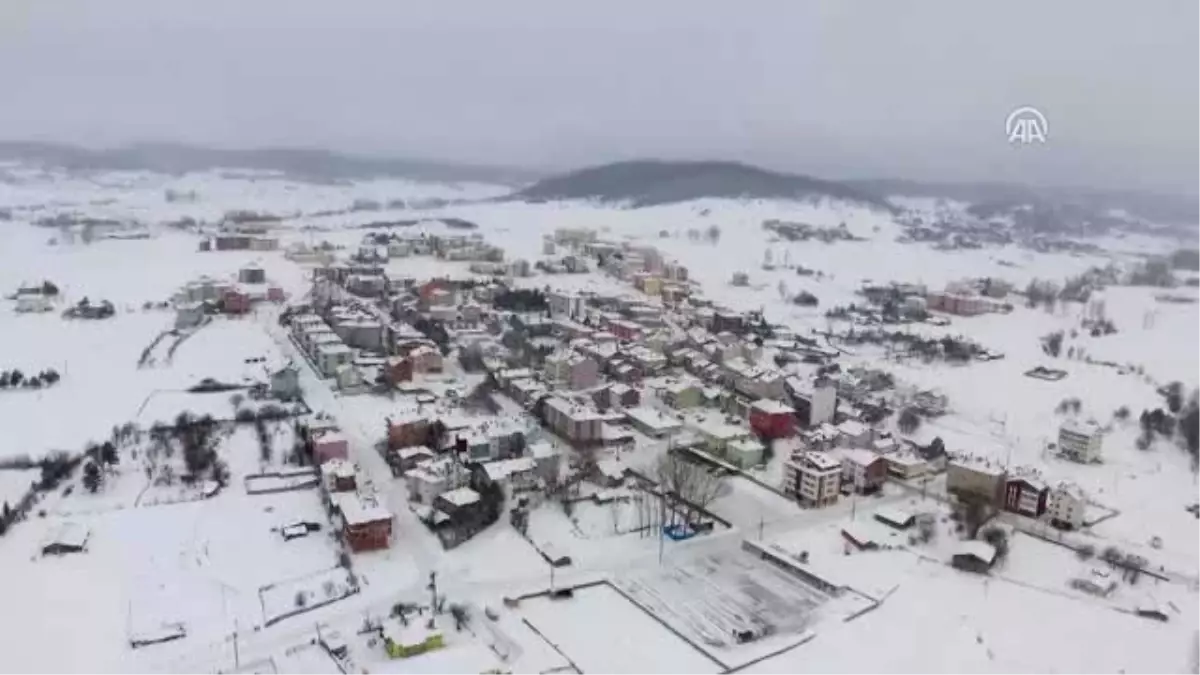 Kar Manzaraları Drone ile Görüntülendi