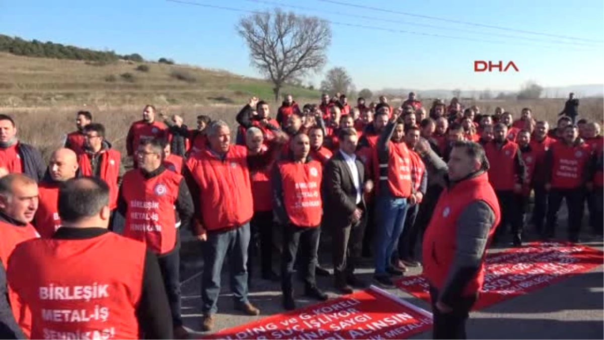 Kocaeli-İşten Çıkarılan İşçiler Organize Sanayi Bölgesinde Yürüdü