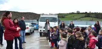 Biga'da Minik Öğrenciler Geri Dönüşüm Tesisini Gezdi