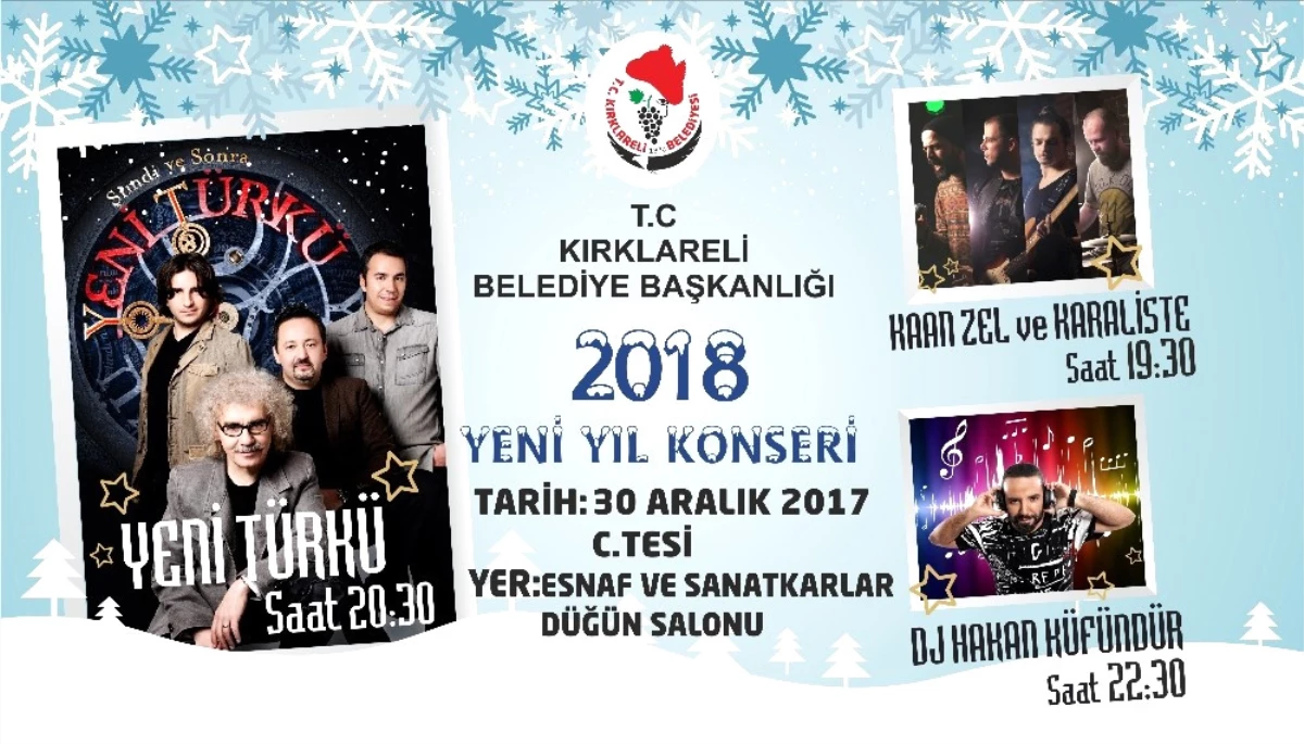 Kırklareli Belediyesi\'nden Yeni Yıla Özel Konser