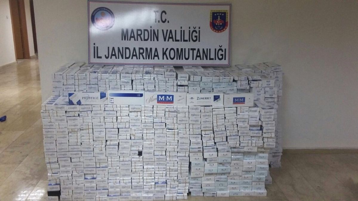 Mardin\'de 14 Bin Paket Kaçak Sigara Ele Geçirildi