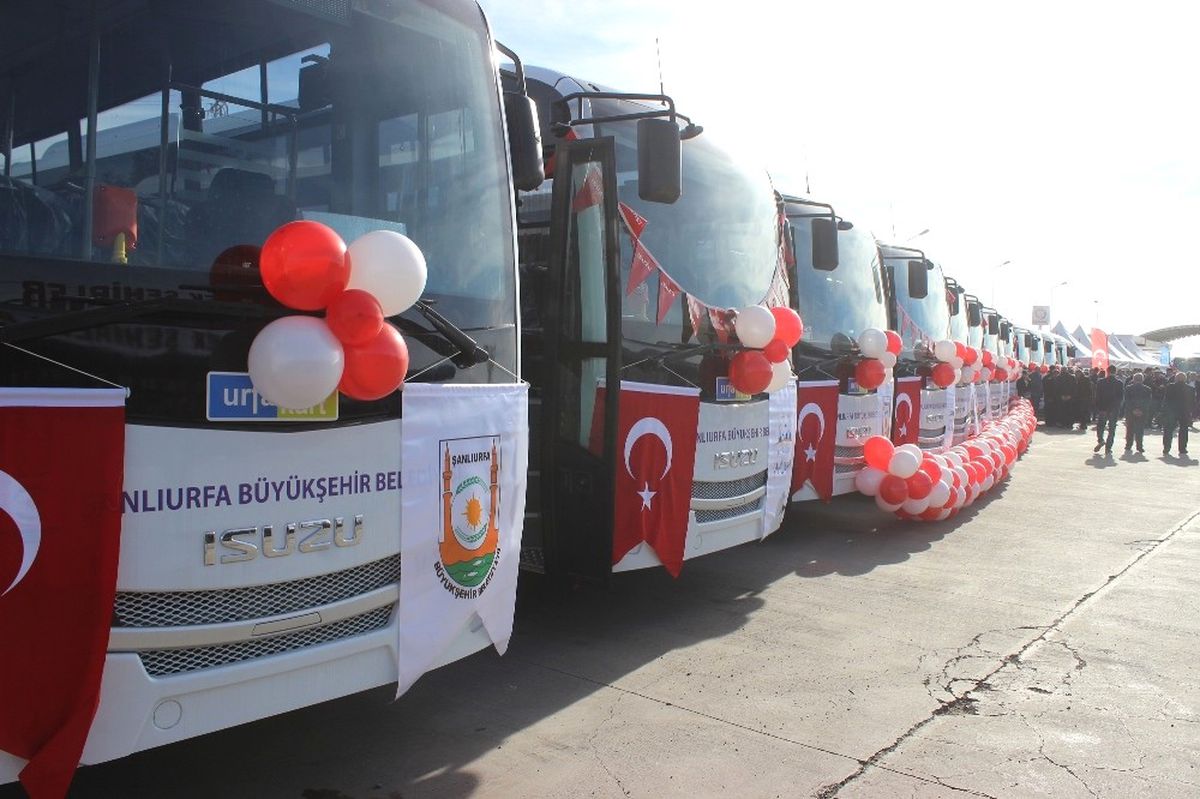 Siverek\'te Yeni Toplu Taşıma Araçları Hizmete Başladı