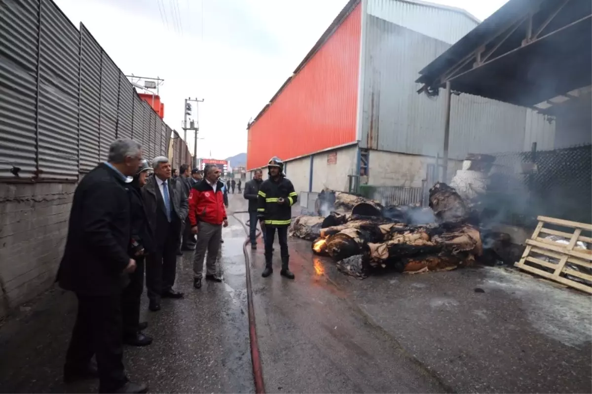 Başkan Karaosmanoğlu Yangının Ardından Bölgeye Gitti