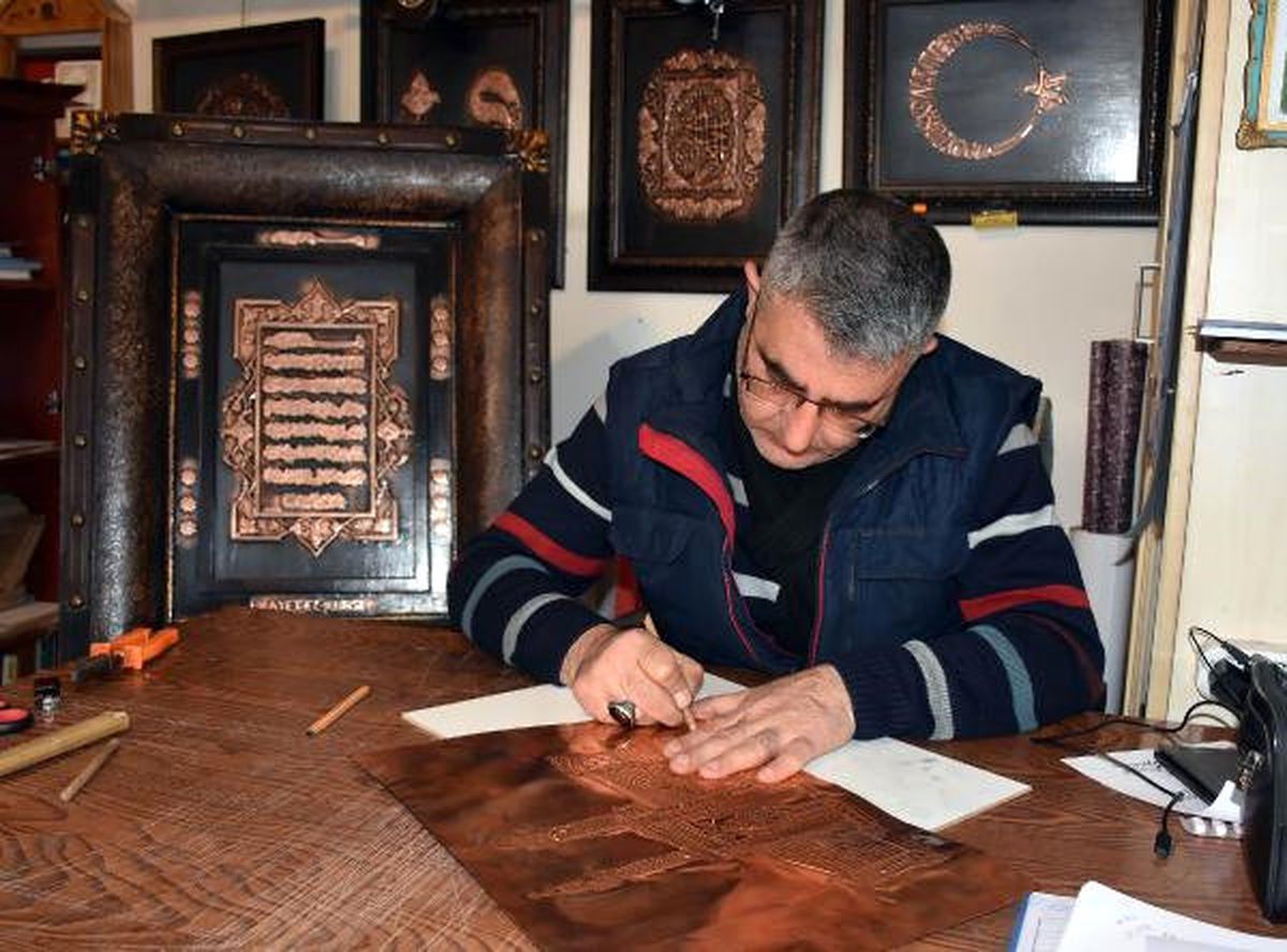 Kültür Oskarı\' Sahibi Bakır ve Hat Sanatı Buluşturuldu
