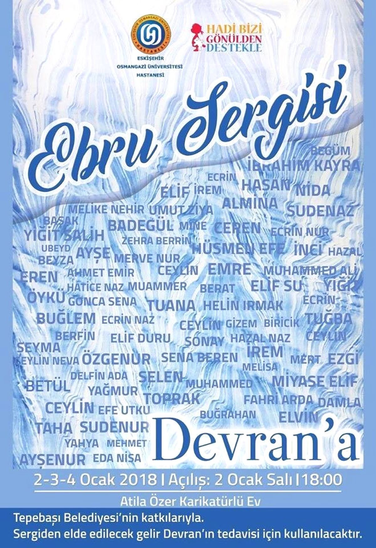 Devran\' İçin Ebru Sergisi