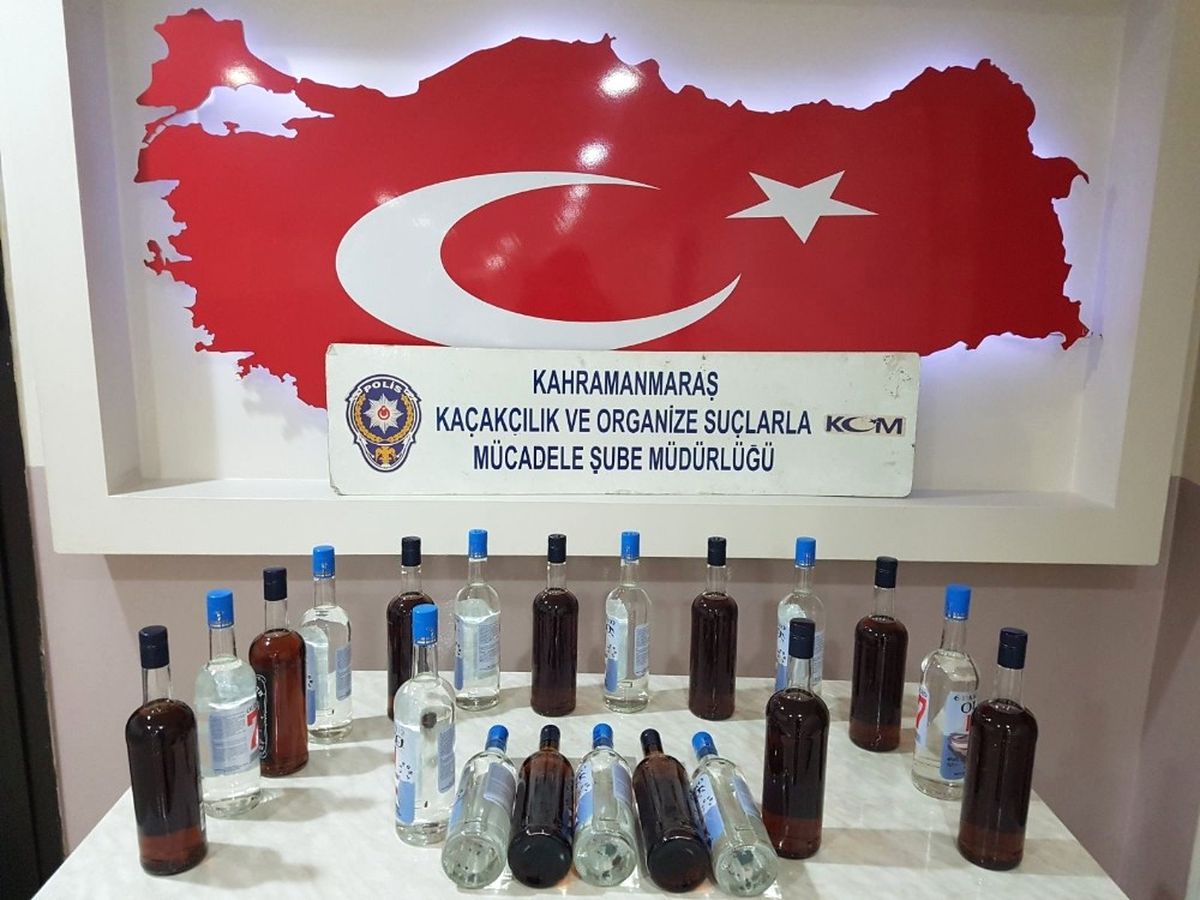 Kahramanmaraş\'ta Kaçak İçki Operasyonu