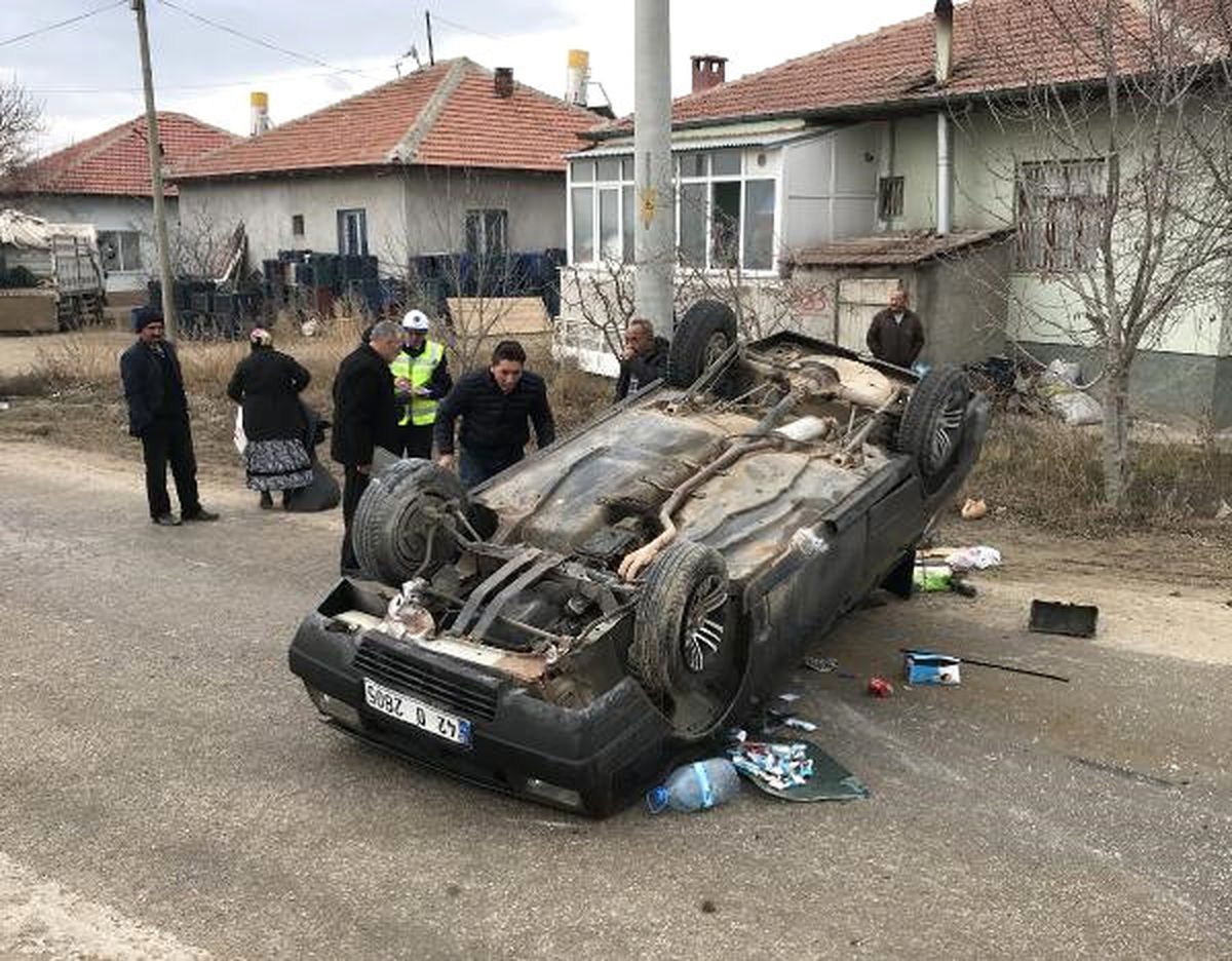 Otomobil Takla Attı: 1 Yaralı